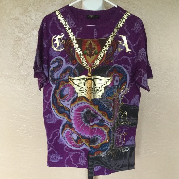 Christian Audigier Other - Christian Audigier Charmed Life Shirt L